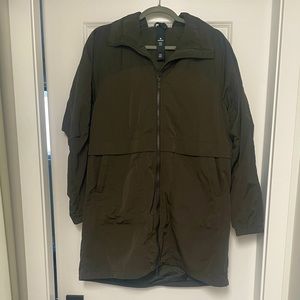 Lululemon rain jacket deep olive green 10